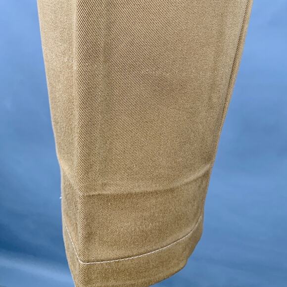 JIL SANDER Size L Tan Cotton Twill Tapered Drawstring Casual Pants - Picture 3 of 6